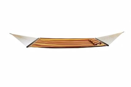 Blissliving Home Double Layer Oversized Hammock with Spreader Bars and Pillow 420/Calista Cabernet
