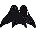 BE FINE Monofin for Kids and Adults,Fin Mermaid Tail for Swimming(Pink Blue Black) (Black, S-Child Size)