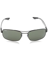 Ray-Ban - Gafas de sol de fibra de carbono (rb8316 metálico), negro
