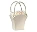 Plain Pearl Handle Ivory Flower Basket