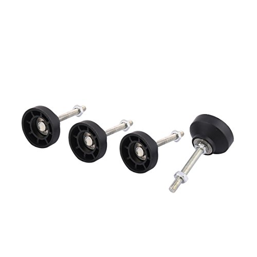uxcell Desk Chair Furniture Foot Screw On Adjustable Levelling Glide Foot M8x60mm 4pcs