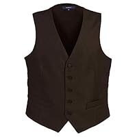 Gioberti Mens 5 Button Formal Suit Vest, Brown, X-Large