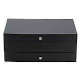 Reed & Barton Falmouth One Drawer Flatware Chest, Dark Espresso with Brown Lining