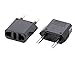 6-Pack USA(American) to European Adapter, Power Converter Travel Adapter, European Plug Adapter power wall charger