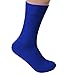 Rambutan Men's Space Collection Rayon made from Bamboo Seamless Dress Socks US 8.5-12.5 Multi Color (Royal Blue)