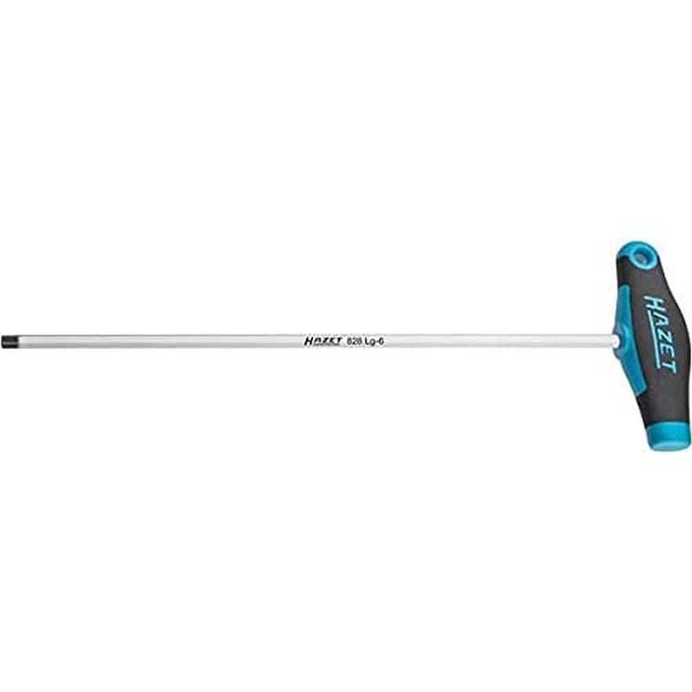 Hazet 828LG-6 Headlight Adjustment Tool (Extra Long Hex Screwdriver: 334 mm, SW: 6 mm) Black and Blue