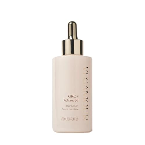 VEGAMOUR GRO+ Advanced Hair Serum, 3-Month Supply - MD-Formulated, Reduces Shedding & Breakage, Fuller-Looking Hair, Balanced Scalp, Non-Oily, Vegan & Cruelty-Free