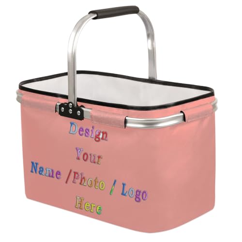 Customized Market Basket Collapsible Large Reusable