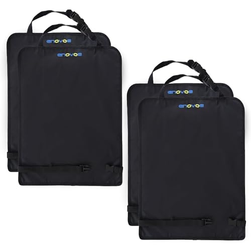 Enovoe Car Seat Protectors for Kids - 4 Pack Premium Quality Car Seat Cover Back Seat Offers Waterproof Protection from Mud and Scratches - 18