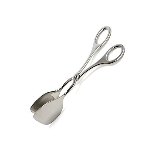 ASSIS 1943 Stainless Steel Serving Tongs, Silver (2pack)