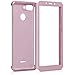 kwmobile Cover Compatible with Xiaomi Redmi 6 - Protective Full Body Case with Screen Protector - Metallic Rose Gold
