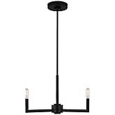 Generation Lighting 3164203-112 Fullton Chandelier, 3-Light 180 Total Watts, Midnight Black