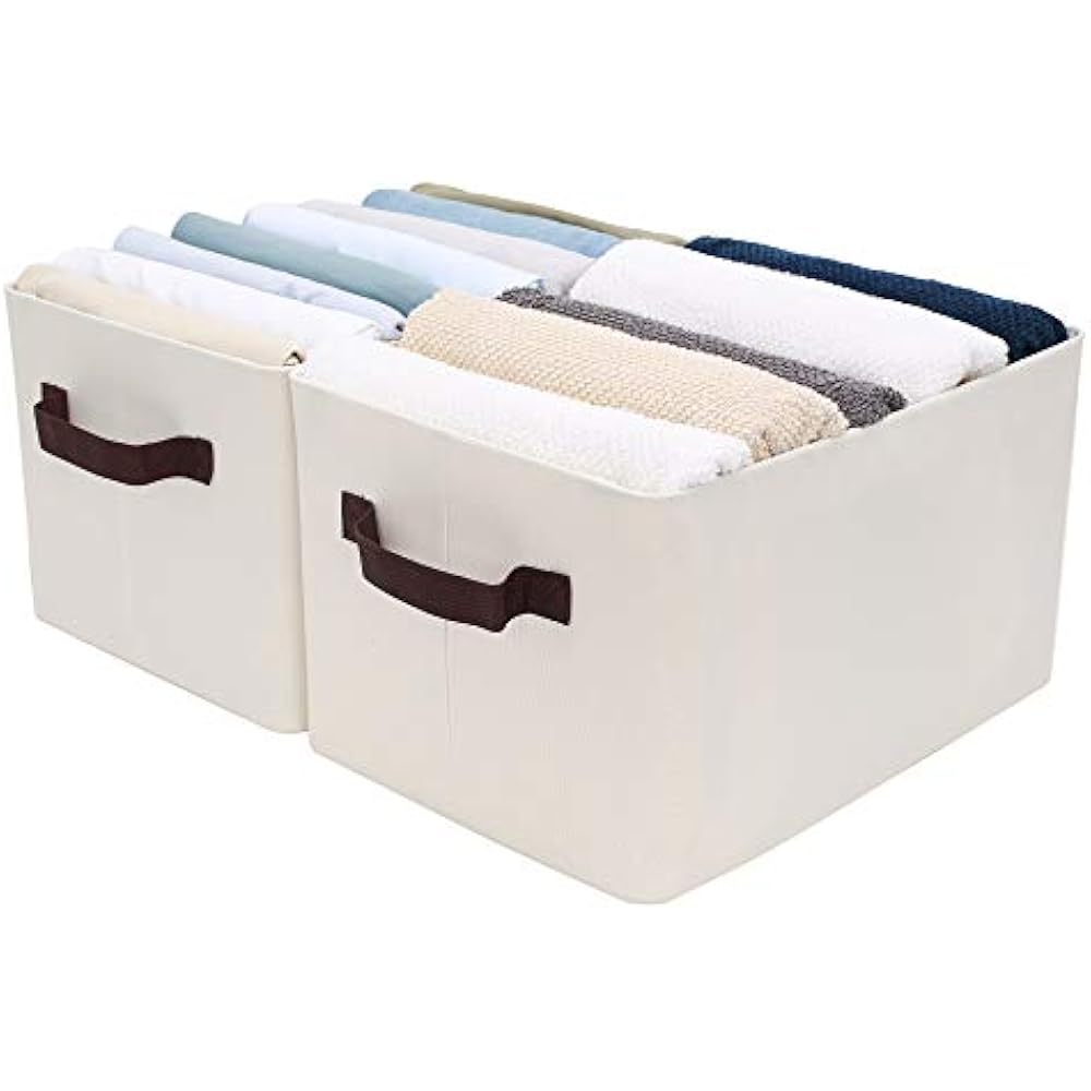 StorageWorks Bins Shelves With Metal Frame, Rectangle Baskets, Large, Beige, 692619458398 eBay