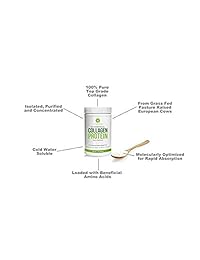 Antler explotaciones – 100% Pure, hydrolyzed Colágeno Proteínas en Polvo de la zacate FED Europea, diseño de vacas, unflavored Suplemento, 1 Lb – Frío soluble en agua péptidos, No las hormonas, sin antibióticos, sin productos químicos, sin OMG