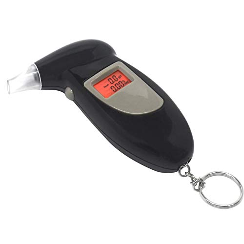 Liobaba Digital Breath Alcohol Tester with Audible Alert Safe Driving with Key Chain Quick Response Alcohol Detector Breathalyzer - Thumbnail 7