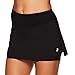 Penn Women's Active Skorts: Wide Band, Low Rise Tennis or Golf Skirt with Shorts,Black,Small
