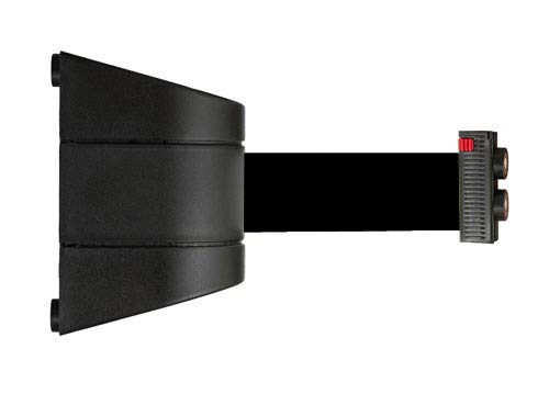 FlexiBarrier Wall Mount -Magnetic- (4.5 or 10.0 meter belt) (4.5m, Black)