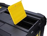 Stanley Rolling Toolbox Chest 50L Heavy Duty Latch 2 Lid Organisers STST1-80150 view 14