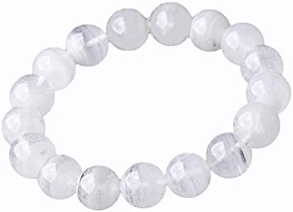 JunBo Natural white Ghost Bracelet single Circle Phantom Crystal Hand string