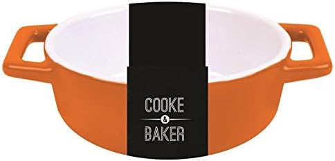 Oval Stoneware Oven To Table Baking Dish - Orange