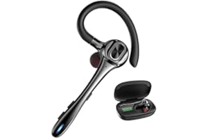 ORANCU Earbuds Bluetooth Headset Wireless Earpiece with Noise Canceling Microphone 160H Standby Time Hands Free Headphones Single Ear Earphones for IOS Android Samsung Cell Phones Business Home Office Gaming