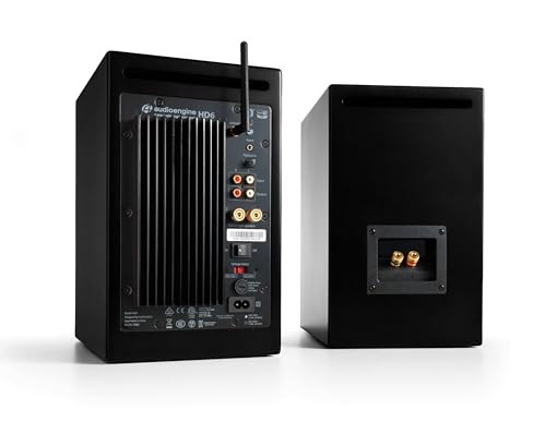 Audioengine HD6 Premium 24 Bit Bookshelf Speakers - Wireless 150W Bluetooth Speakers - Powerful Home Music System - Home Theater Systems, Studio Monitors