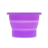 Anigan Collapsible Silicone Sterilizing Cup Designed for Sanitation and Storing Menstrual Cups, Lavendar