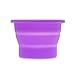 Anigan Collapsible Silicone Sterilizing Cup Designed for Sanitation and Storing Menstrual Cups, Lavendar