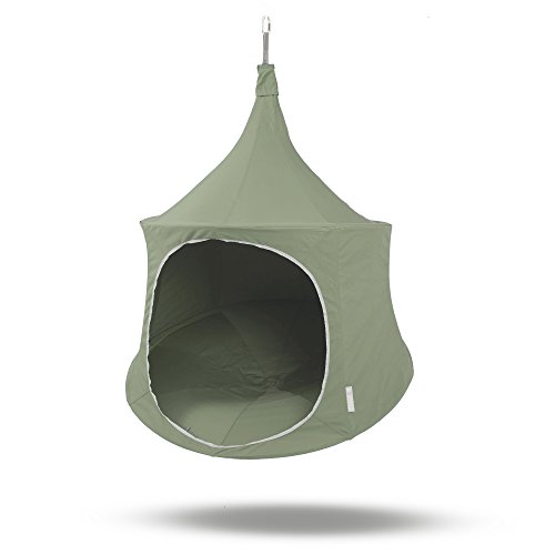 Buy TreePod Lounger 5 Foot Outdoor Tree Hanging Swing Canvas Relaxing Daybed, Moss Online at