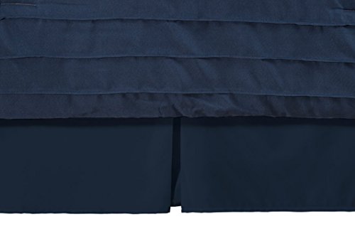 7 Piece Bedding set, Navy Blue, Beige, Taupe Comforter with Accent pillows Bed in a Bag-Hester (Queen) - Thumbnail 4