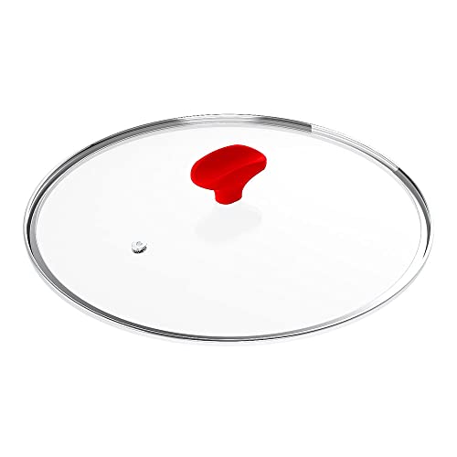 Tampa de Vidro Ichef Polishop - Shark Series - 24Cm - Vermelha | Vermelho
