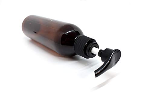 Empty Lotion Pump Bottles, BPA-Free Refillable Plastic 8 Oz Amber PET Containers, Great for - Soap, Shampoo, Lotions, Liquid Body Soap, Creams and Massage Oil's, 2 Pack