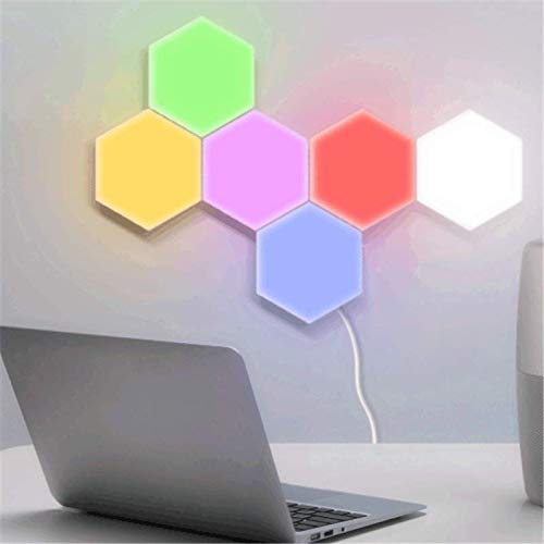LED Hexagon Lights Bright Colorful LED lamp Modular Touch Sensitive