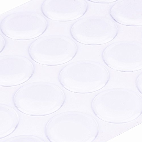 IGOGO Epoxy Resin Dome Stickers – Clear or Glitter Self-Adhesive Dots for DIY Crafts, Bottle Caps, Hair Bows, Scrapbooks, Jewelry & Pendants 1 Inch Clear 100PCS