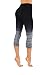 CodeFit Yoga Power Flex Dry-Fit Pants Workout Printed Leggings Ombre Print (S/M USA 4-6, 6c908-blk/Chl)