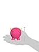 HuggleHounds Ruff-Tex Squeaky Tough Dog Chew Toy All Natural, Pink Monstah, Large