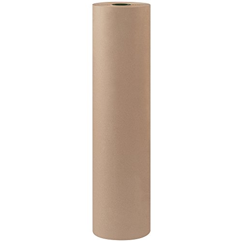 Aviditi KPB3660 Fiber Bogus Kraft Paper Roll, 900' Length x 36" Width, Gray