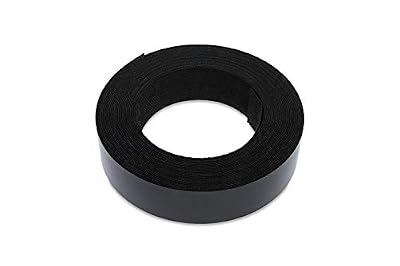 7/8 Inches (22mm) Mat Black Melamine Edge Banding, Pre-Glued Veneer Tape - 25 Foot (7.5 Meter) Roll - Iron-On for Easy DIY Application - Will Cover The Edge of a Standard MDF Panel