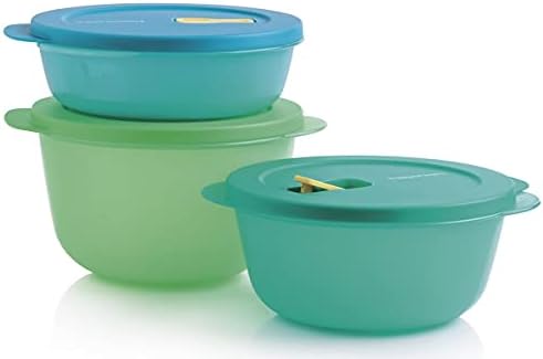 Tupperware CrystalWave: Set 4 Contenitori Rettangolari Per Microonde (Lavabili In Lavastoviglie)