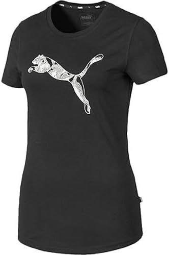 Amazon プーマ レディース Ka Tシャツ プーマブラック キャット 5759 01 Tシャツ カットソー 通販