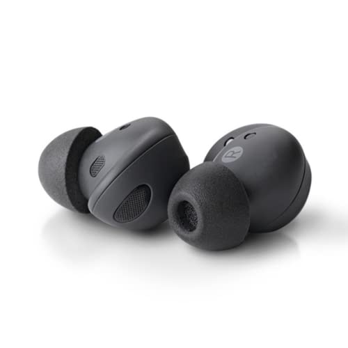 COMPLY Memory Foam Replacement Earbud Tips Designed for Samsung Galaxy Buds2 Pro | Ultimate Comfort, Secure Fit, Superior Noise Isolation | Anti Slip, Prevent From Falling Out, Black (S/M/L) (3 Pairs)
