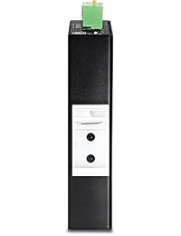Trendnet Industrial SFP Gigabit PoE + conversor de medios, IP30 nominal vivienda, rango de temperatura de funcionamiento -40 °   75 oC a (-40 °   167 °F), ti-pf11sfp, Negro