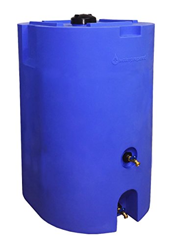 320 Gallon Capacity Emergency Water Storage Tanks (2 Tanks: 160 Gal Ea) - BPA Free, Portable, Food Grade Plastic - Survival Water Prepared Supply