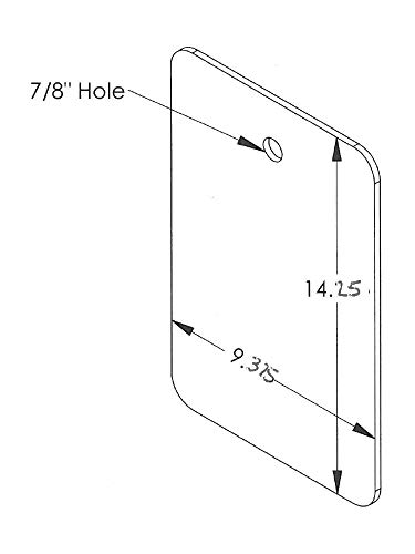 Lippert 306199 Better Bath 9-7/16" Width x 14-15/16" Depth Double Bowl Sink Cover White for SM Side only - Thumbnail 2