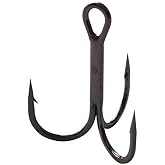 Gamakatsu Treble Hook Round Bend Tackle, Size: (25 Pack) NS Black, 2
