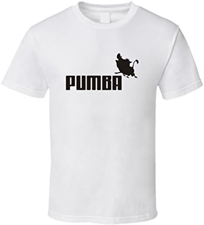 Puma Pumba Funny Unisex T -Shirt - Yellow M White