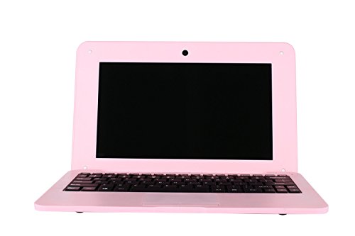 Netbook Laptop Android 4.4 HDMI Ã©cr.10 (Wifi-SD-MMC)-Pink