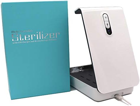 Cell Phone/Mobile Phone Sanitizer and Charger; UV Light Disinfection for iPhone and Android Phones; Aromatherapy with Essential Oils Diffuser