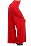 Fashiondio Women's Wide Poly Leg Boho Palazzo Pants