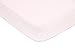 Sugar & Spice – 2 Pack Fitted 100% Jersey Cotton Crib or Toddler Sheet Set, for Baby Girls Pink and White, Hearts and Stars